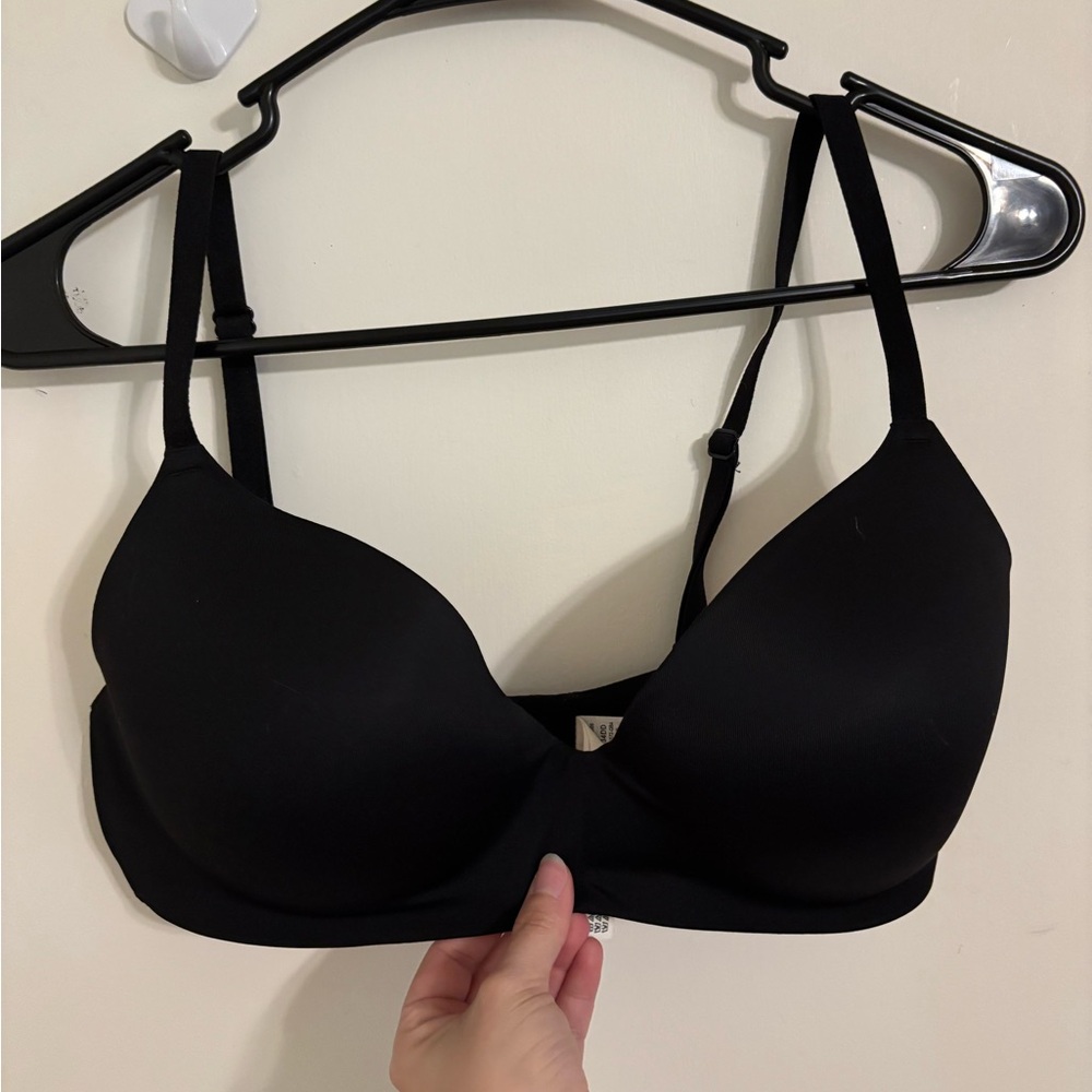 PINK Black Wireless Bra